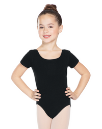 BLACK SEAMLESS RHINESTONE CRISSCROSS LEOTARD (SENSORY FRIENDLY)