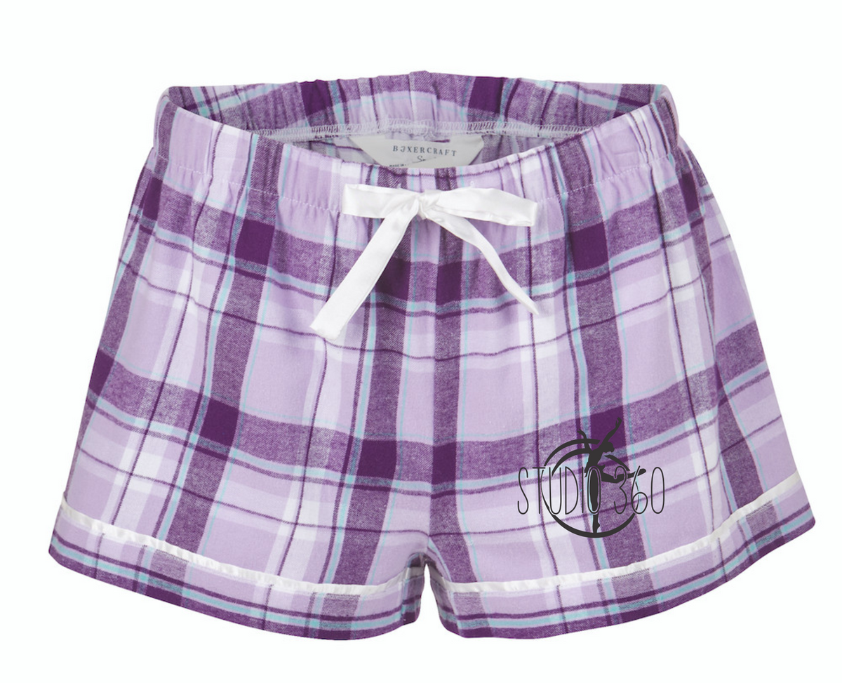 C-360 FLANNEL LAVENDER SHORTS