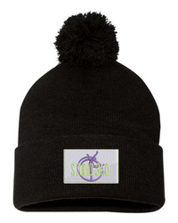 C-360 CUFFED PATCH POM BEANIE