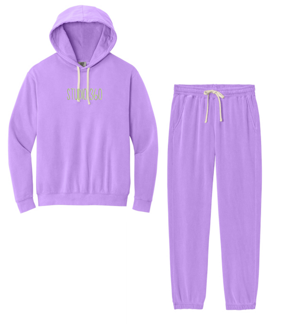 C-360 NEON VIOLET EMBROIDERED SET