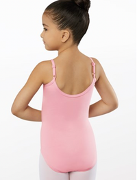 IN STORE ONLY - PINK COTTON PINCH FRONT LEOTARD